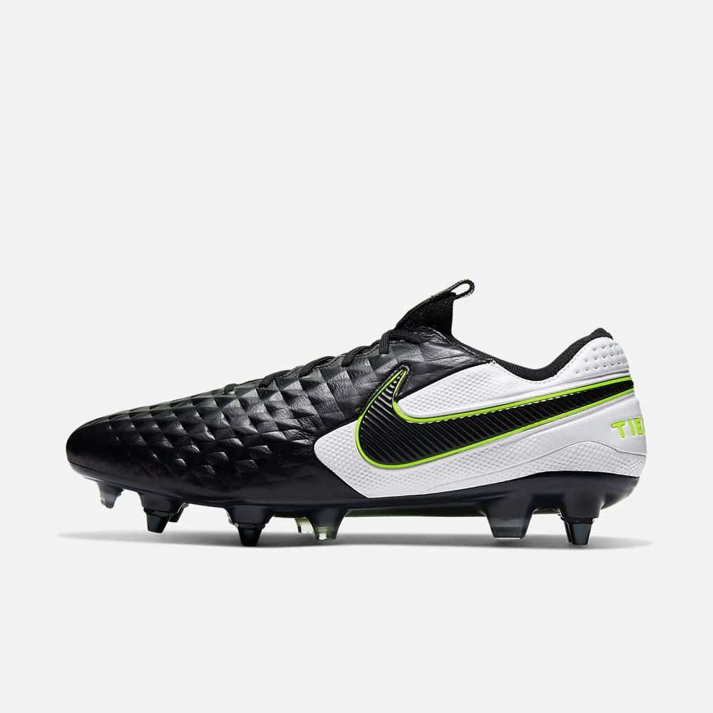 Crampon De Foot Nike Tiempo Legend 8 Elite SG-PRO Anti-Clog Traction Noir 2067-148 Black/White/Black Femme | LOM-86980972